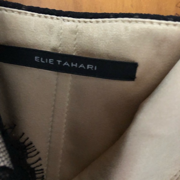 Elie Tahari black lace dress with black overlay - Picture 5 of 5